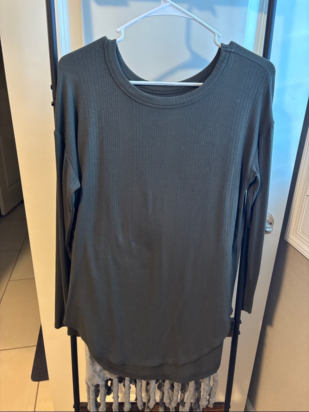 Lou & Grey Ribbed Drop Shoulder Long Sleeve
